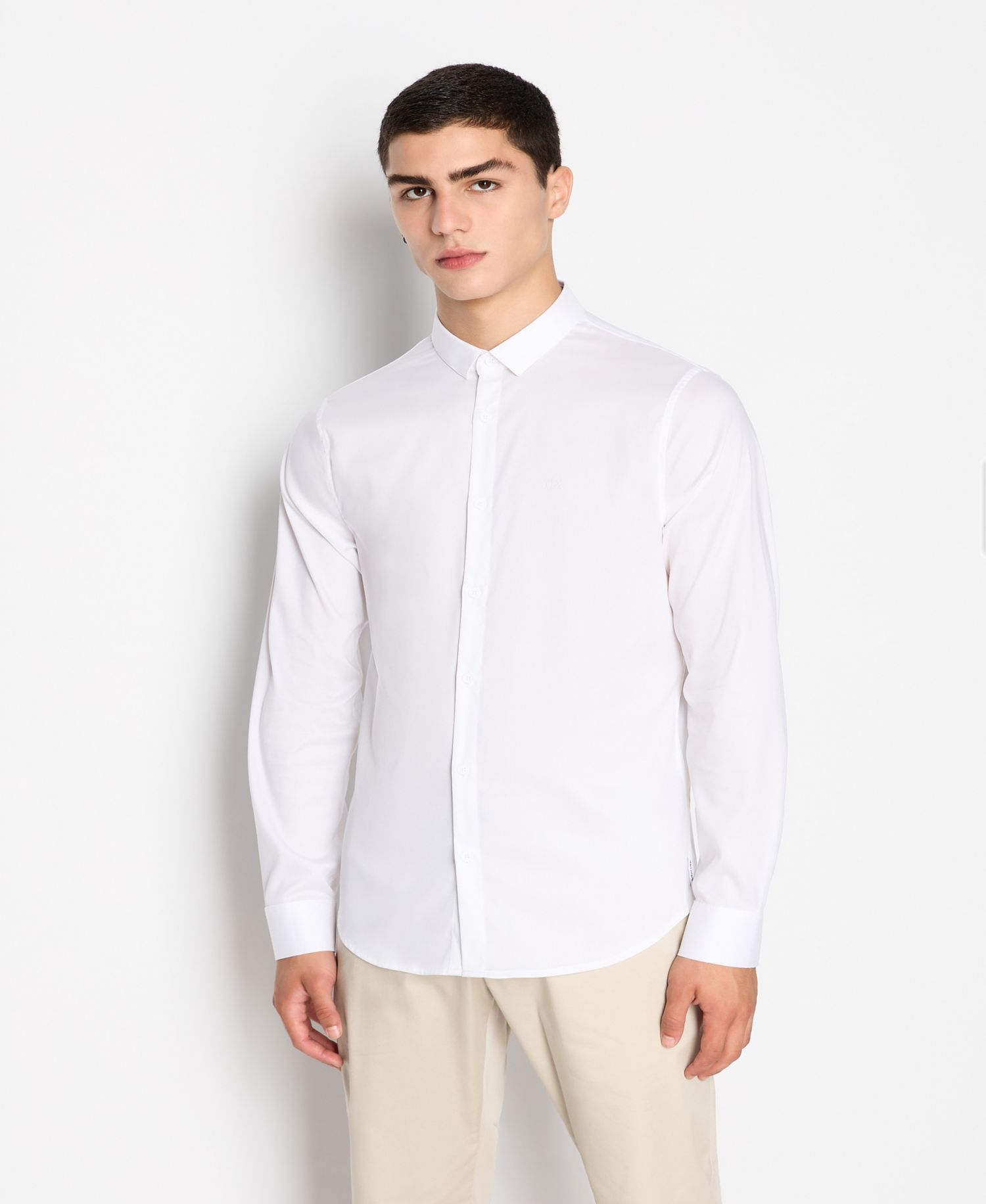 Men's Slim Fit Ultra Stretch Lyocell Twill Button Up Shirt