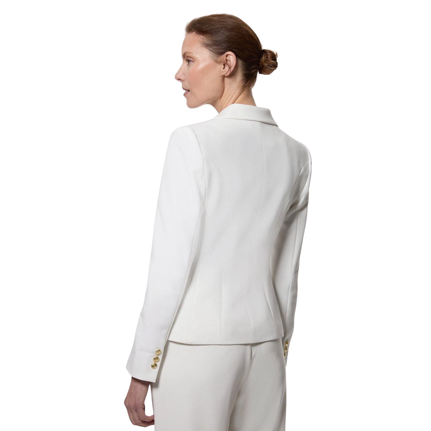 Women's Tailored Button Military Blazer