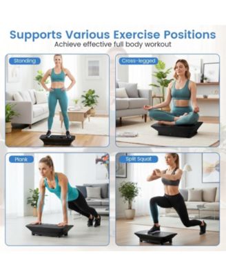 Vibration Plate Exercise Machine with Gravity Sensor for Home