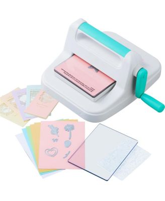 Manual Die Cutting Embossing Machine - 6" Opening A5 Craft Machine for Art Scrapbooking Card Making, Portable Metal Handle Steel Roller System