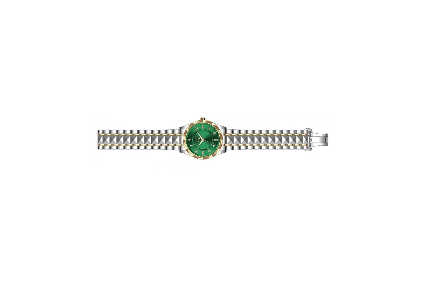 Мужские часы Invicta 69025 Specialty Quartz PC21S Dial Watch, цвет: Золотой / Стальной — фото 3