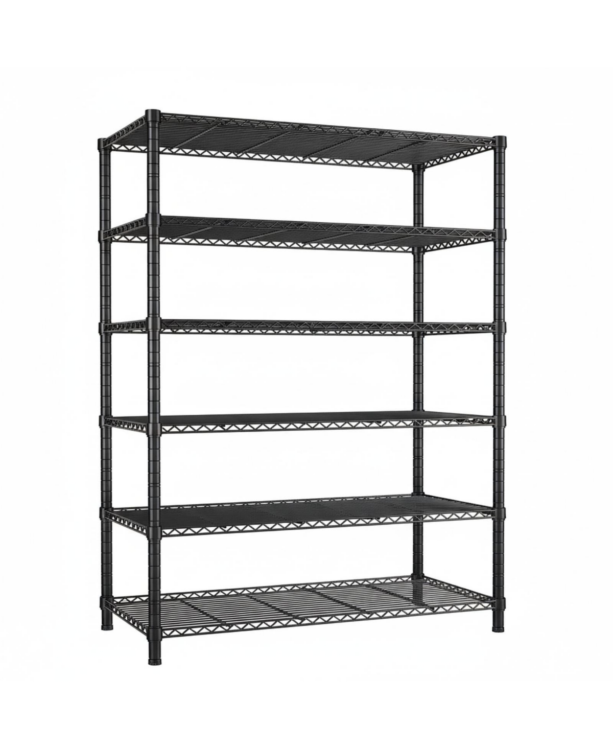 Yigii 1200LBS Heavy Duty 5 Tier Metal Shelving Adjustable Garage Storage Shelves Chrome