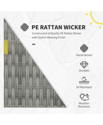 Wicker Furniture Set, Sectional Sofa w/ Loveseats and Chairs,