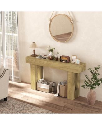 42 Inch Console Table, Narrow Sofa Table Behind the Couch,