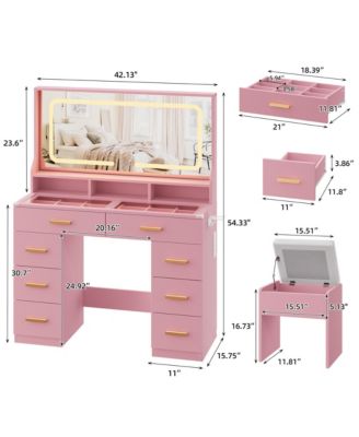 Pink Vanities | Macy's