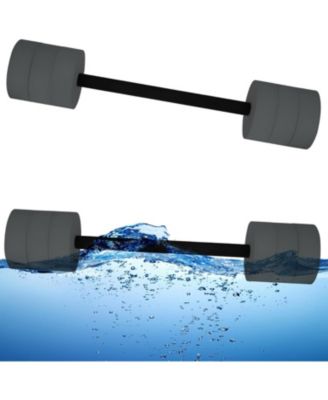 Aquatic Exercise EVA Foam Water Dumbbells Pool Resistance Barbells, Set of 2