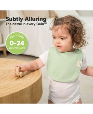 8pk Quin Baby Bibs for Drooling and Teething, Cotton Drool Bibs, Newborn Baby Boys, Baby Girls Bibs