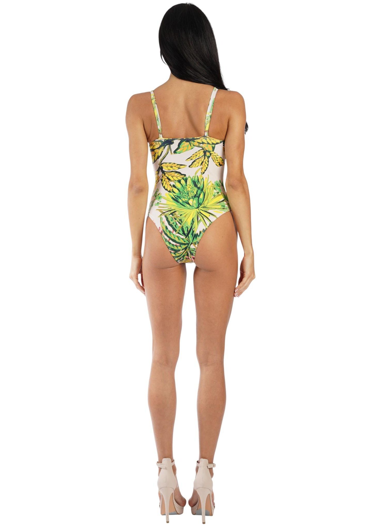 Women's Tropical One-Piece Swimsuit - Luxury Resort Wear Swimwear