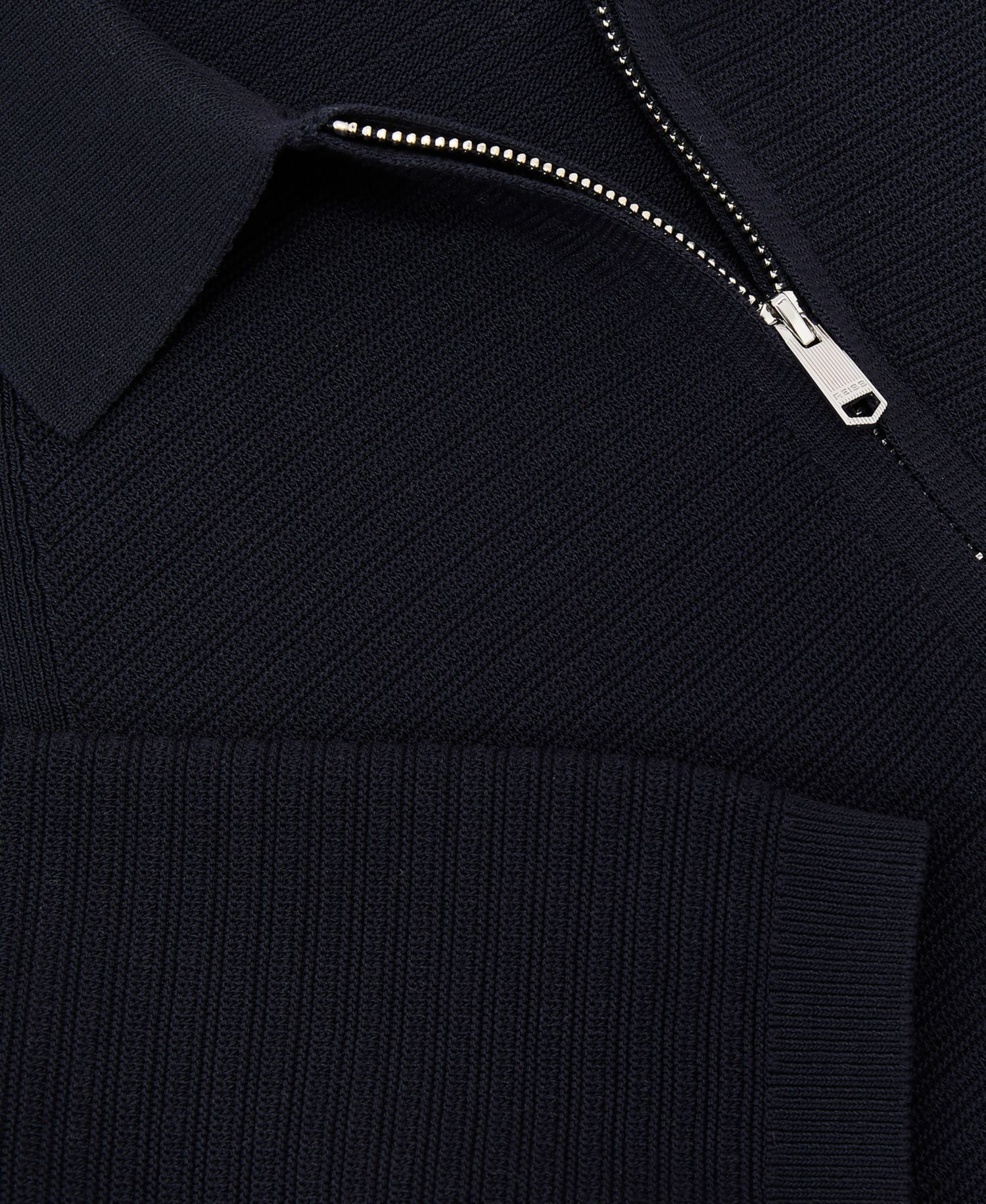 Men's Estate Textured-Knit Half-Zip Polo Shirt