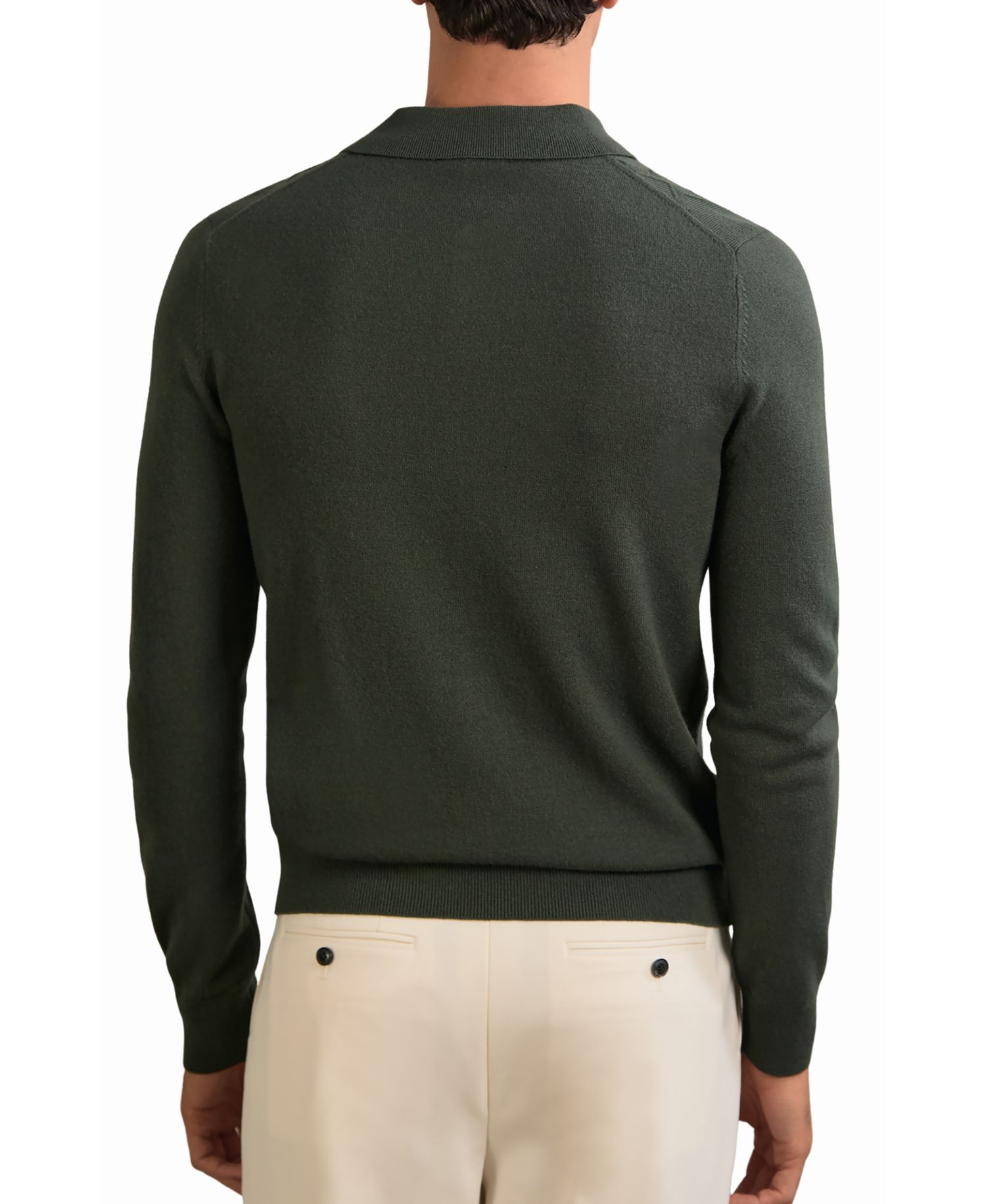 Men's Gideon Wool V-Stitch Button-Through Cardigan Sweater