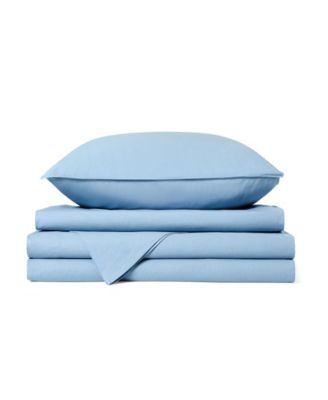 Vintage Washed Cotton 4-Piece Sheet Set, Queen