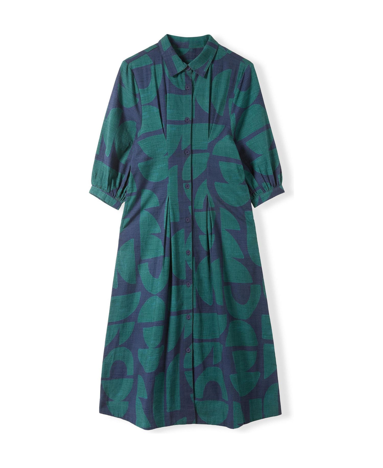 Women's Pleat Detail Shirt Dress