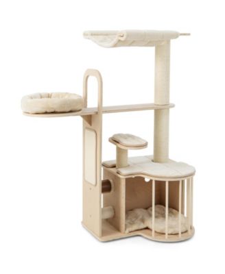 Cat Tree 55 in Multi-Level with Washable Cushions Hammock