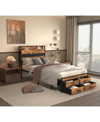Bed Frames with Headboard,Bed Frames with Storage Drawers