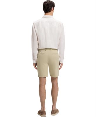 BOSS By Men's Stretch-Cotton Twill Modern-Fit 8" Shorts