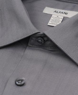 Men's Herringbone Long-Sleeve Dress Shirt