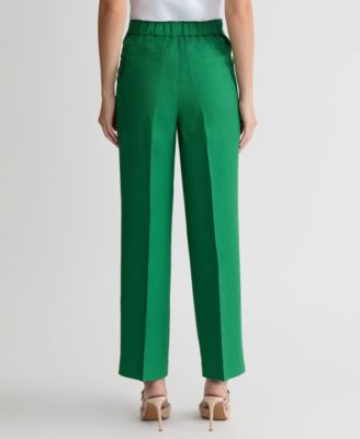 Women's Linen-Blend Pull-On Pants
