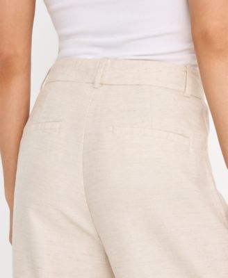 Women's Mid-Rise Wide Leg Trousers