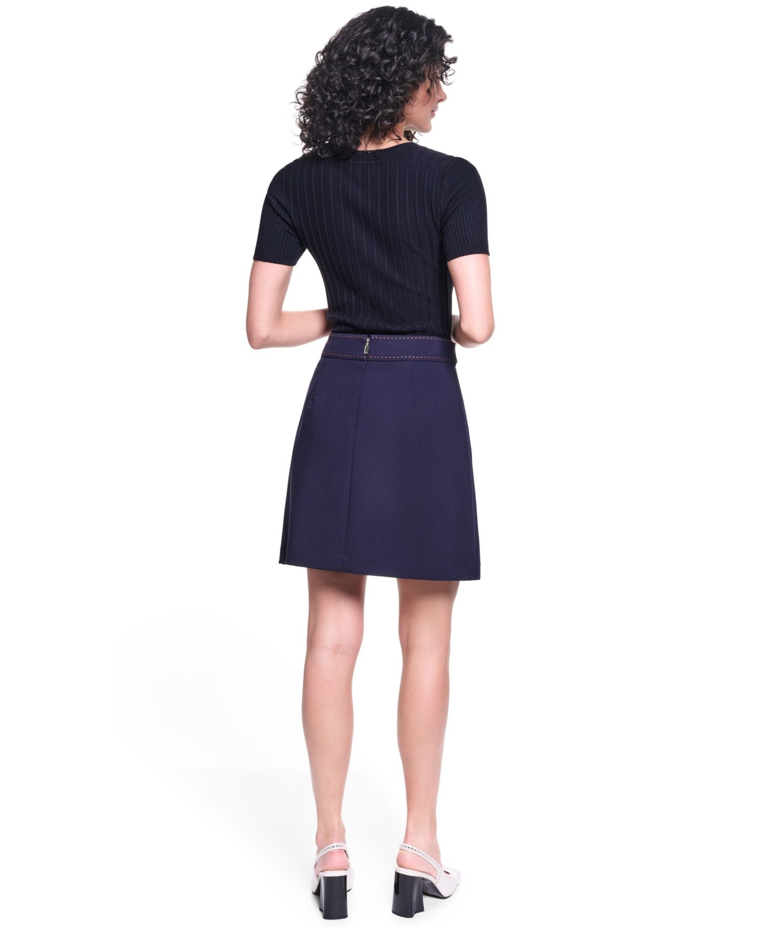 Women's Invisible Zipper Mini Skirt