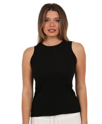 Women's Ribbed Knit Sleeveless Tank Top