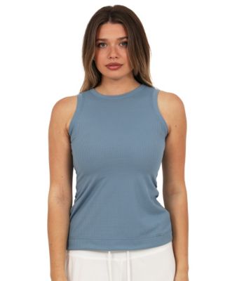 Women's Ribbed Knit Sleeveless Tank Top