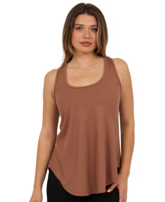 Women's Ribbed Scoop Neck Tank Top