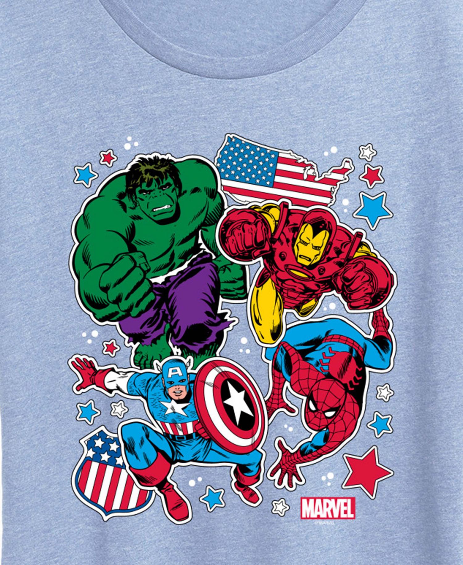 Plus Size Marvel America Avengers Short-Sleeve Graphic T-Shirt