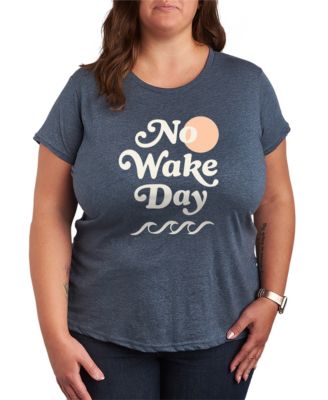 Plus Size Instant Message No Wake Day Short-Sleeve Graphic T-Shirt