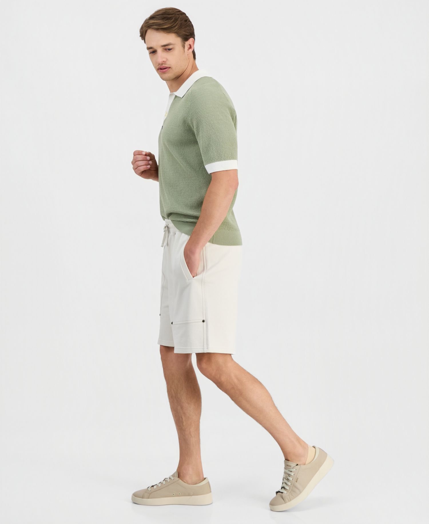 HUGO by Men's Nimdos Elastic Waistband Shorts