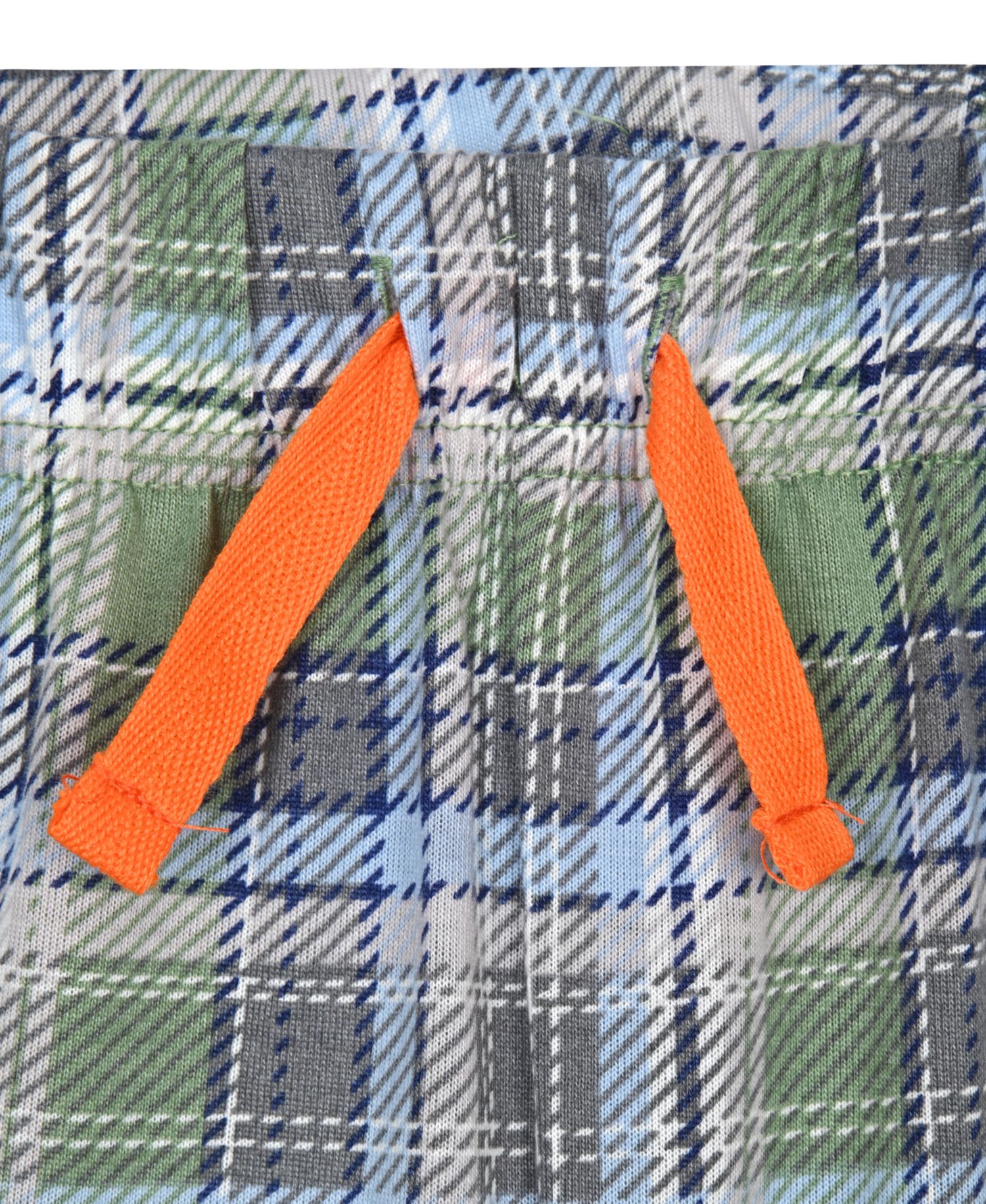 Boys' 6-14 Solid T-Shirt and Plaid Shorts, 2-Piece Set