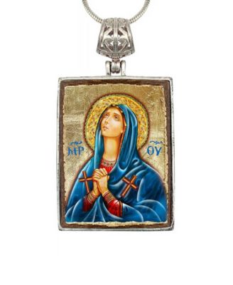 Maria Magdalena Religious Holiday Jewelry Necklace Monastery Icons