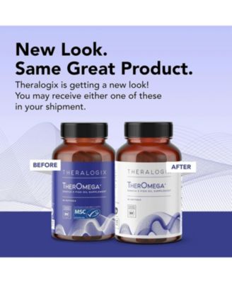 TherOmega Omega 3 Fish Oil Supplement, Supports Heart, Brain, Immune & Joint Health, 700 mg DHA & EPA, NSF Certified, 90 Softgels