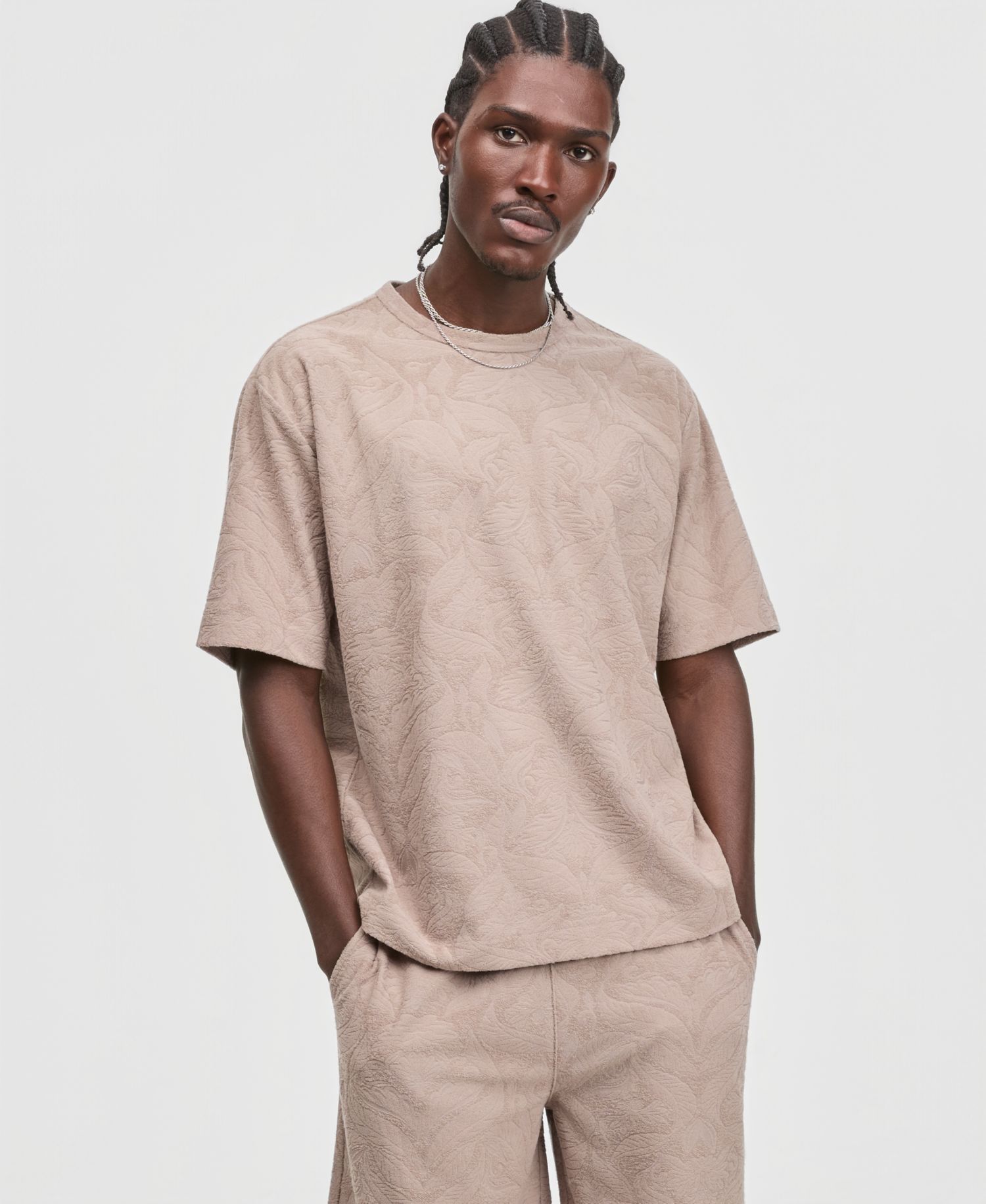 Men's Jacquard Terry T-Shirt