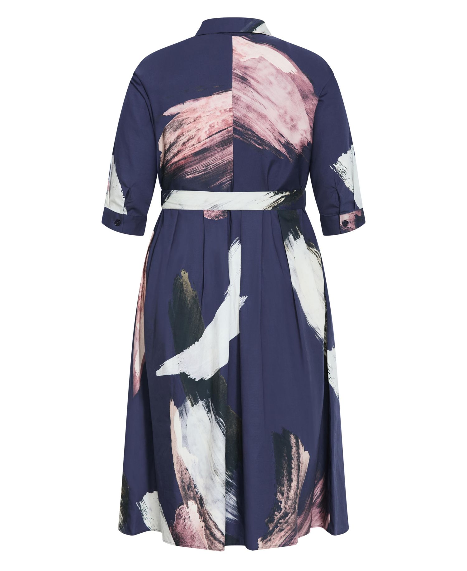 Women's Angel Print Shirt Dress