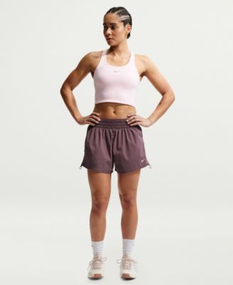 One Women's Dri-Fit Brief-Lined High-Waist Shorts