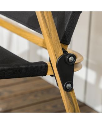 Set of 2 Folding Camping Chair, Portable Armchairs,