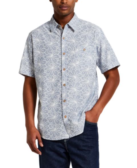 Мужская рубашка Weatherproof Vintage Button-Down Short-Sleeve, цвет: Синий