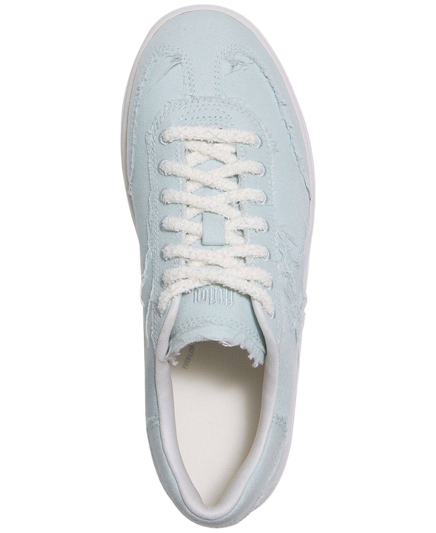 Женские кроссовки FitFlop The Dash Denim Frayed Round Toe, цвет: Ледяной синий — фото 3