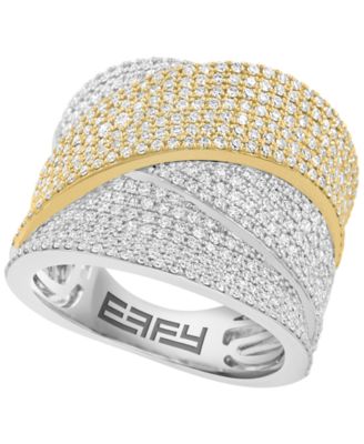 Diamond Ring (1-3/8 ct. t.w.) in 14k Two-Toned Gold