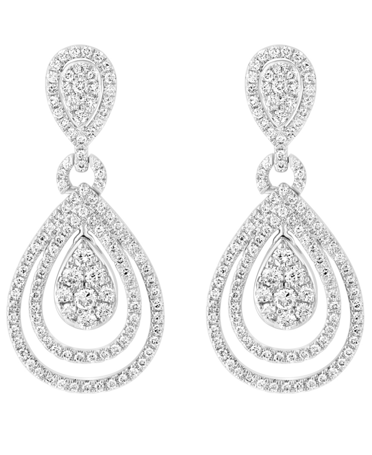 Effy Collection Diamond (7/8 ct. t.w.) Earrings in 14k White Gold