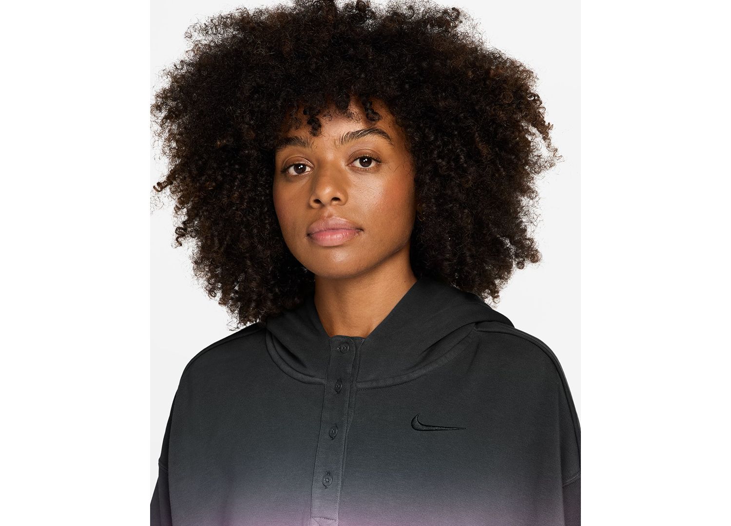 Женская спортивная одежда Phoenix Fleece с капюшоном Henley оверсайз из флиса