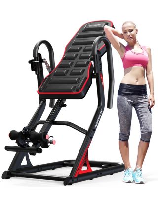 Heavy Duty Inversion Table for Back Pain Relief, 350 LBS Capacity (HRM-407)