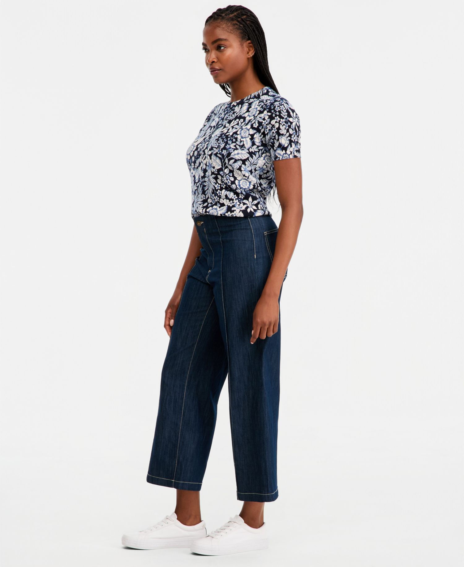 Women's No-Waistband Straight-Leg Jeans