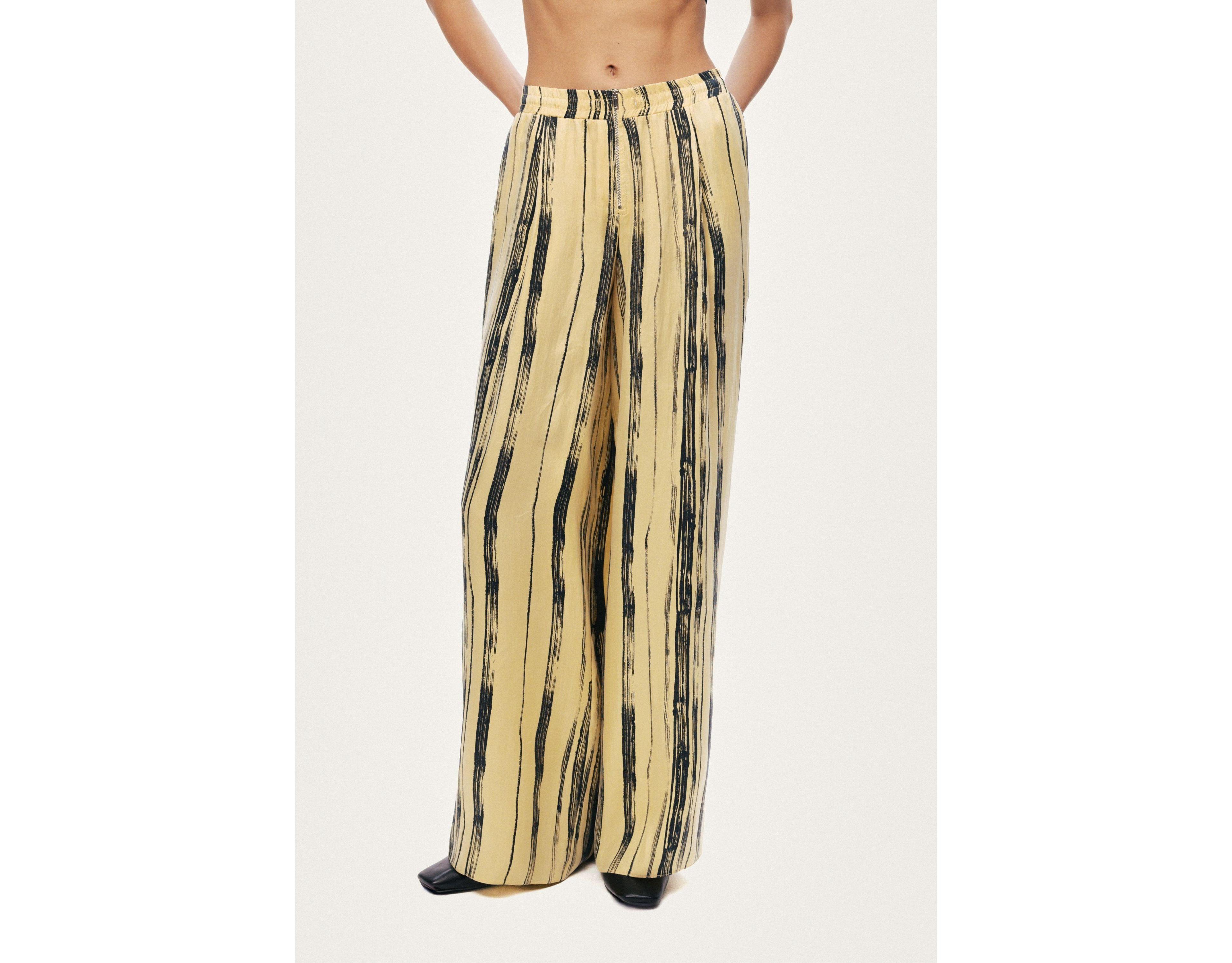 Nocturne Women's Striped Wide-Leg Pants
