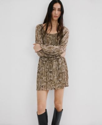 Women's Flowy Animal Print Dress