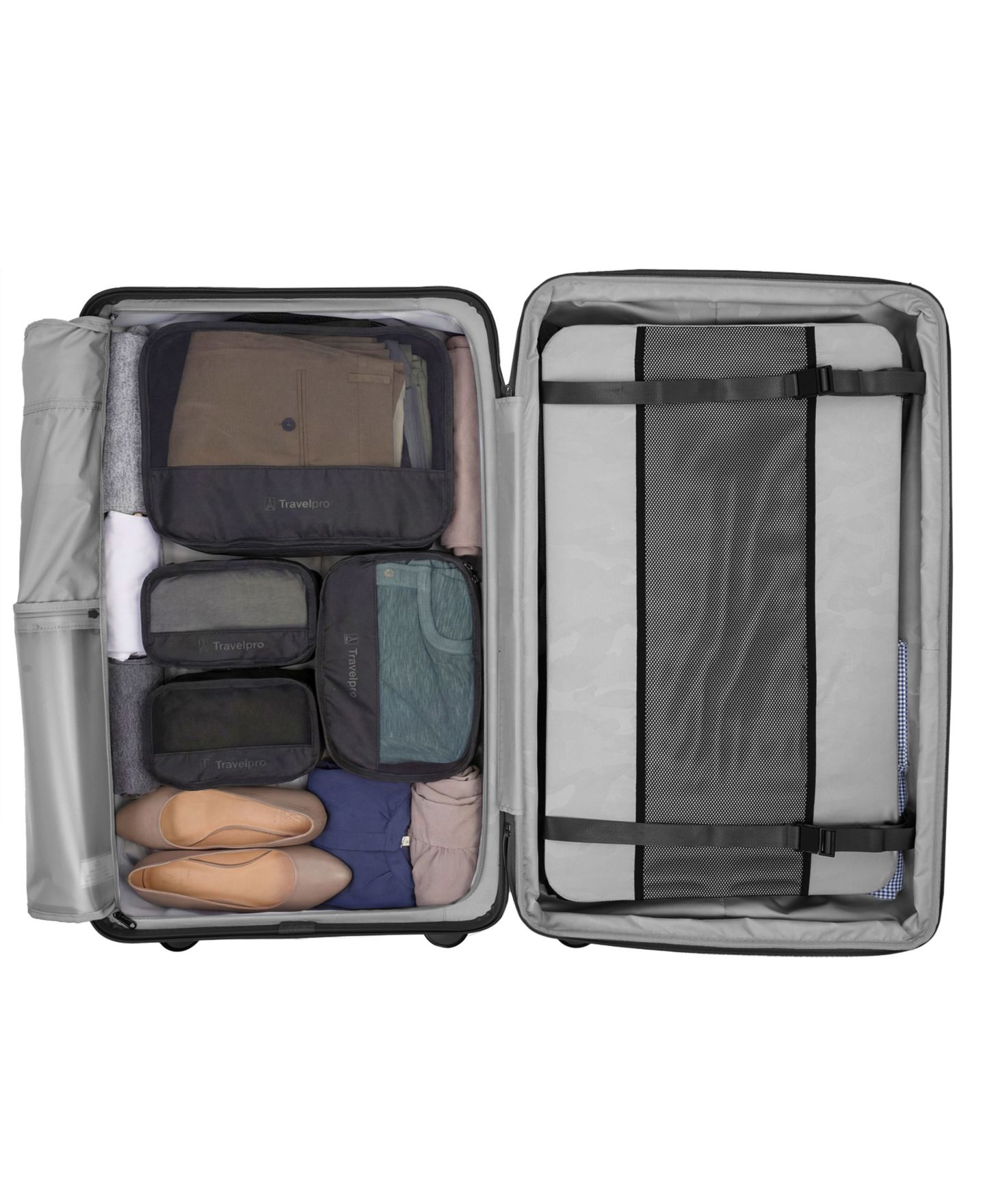 Чемоданы Travelpro Optima Large Check-In Expandable Spinner and Packing Cubes, цвет: Чёрный — фото 3
