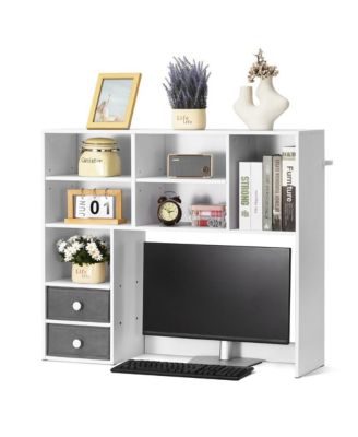 3 Tier Desktop Bookshelf 37 x 10 x 31.1 in Office Storage Organizer