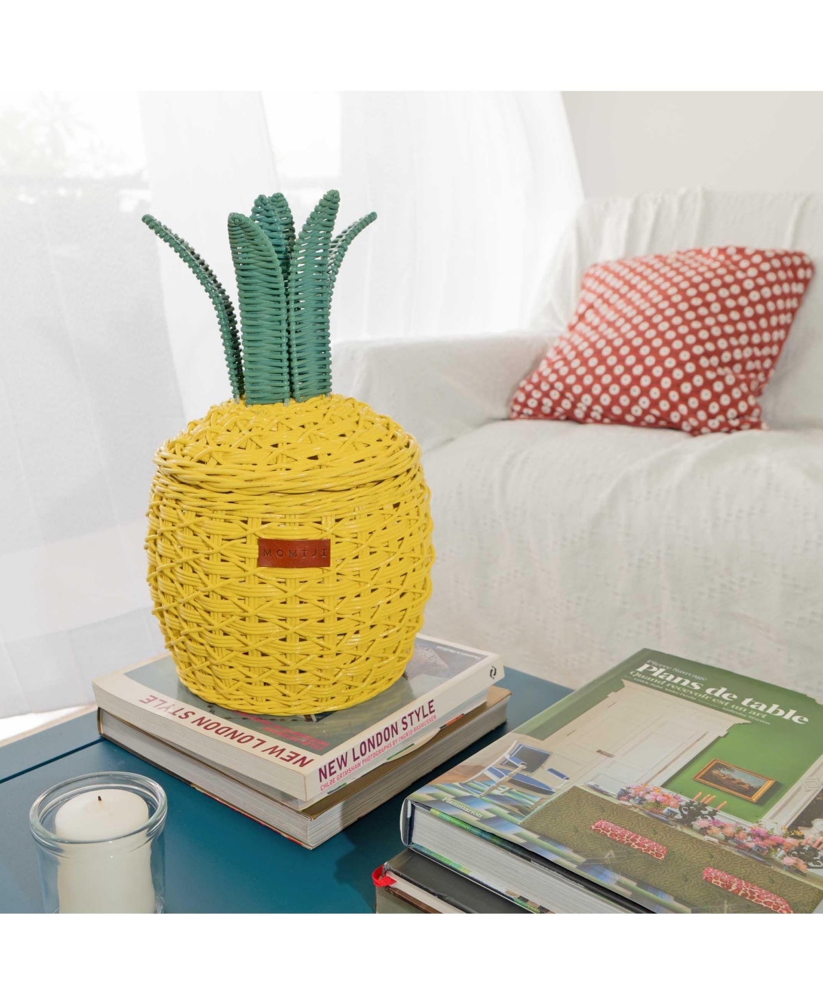 Momiji Pineapple Handcrafted Rattan Storage Basket