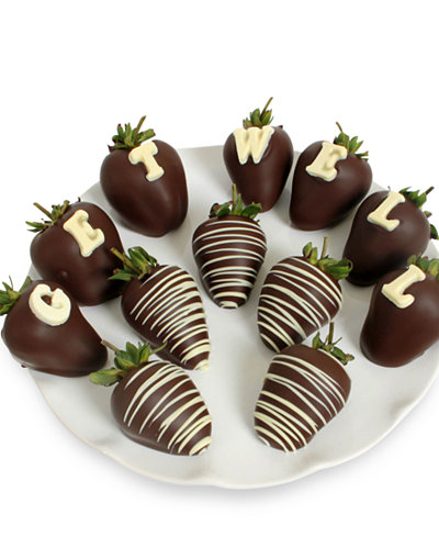 Chocolate Covered Company® 12-Pc. GET WELL Belgian Chocolate Covered BerryGram®
