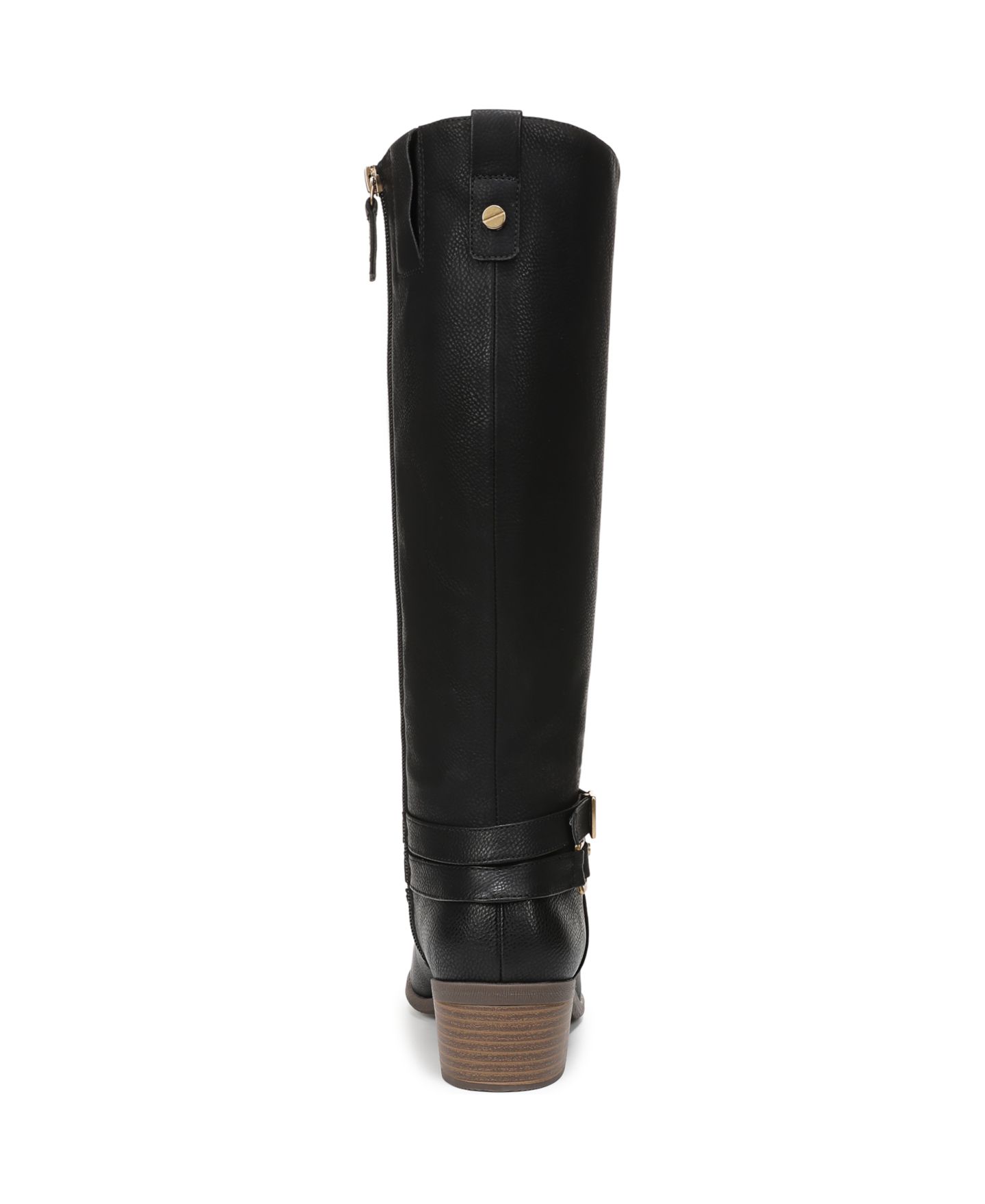 Женские ботинки Dr. Scholl's Ivy Zip Tall Boots, Regular & Wide Calf, цвет: Чёрная искусственная кожа — фото 3